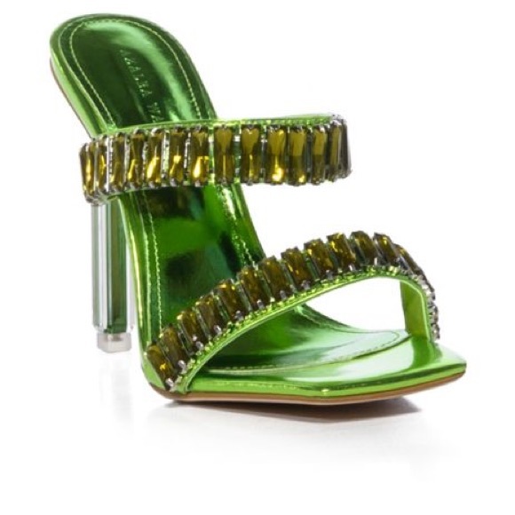 Azalea Wang Green Heels - Picture 3 of 7